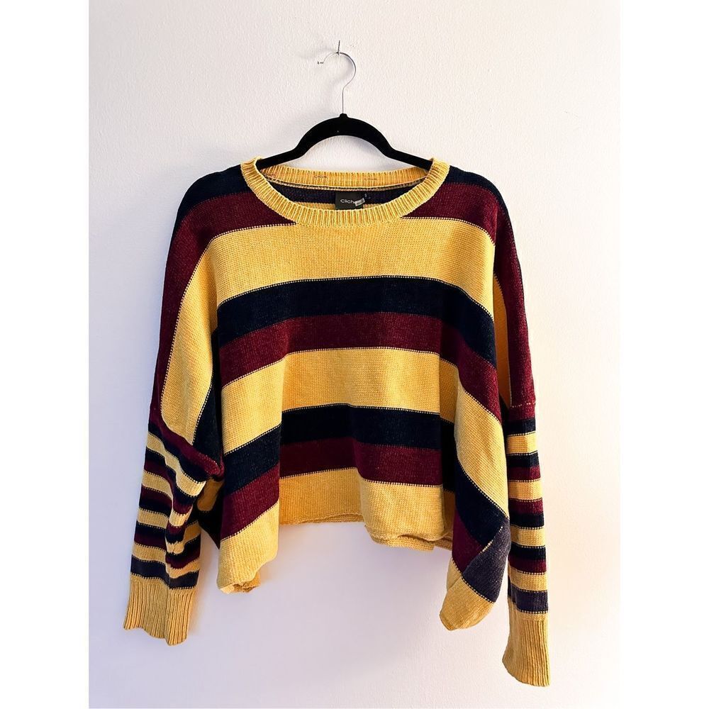 Cliché  striped chenille  sweater